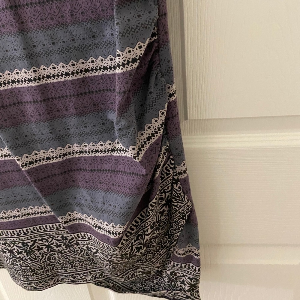 Free People Striped Purple and Blue Knit Bodycon Dress - Picture 5 of 13